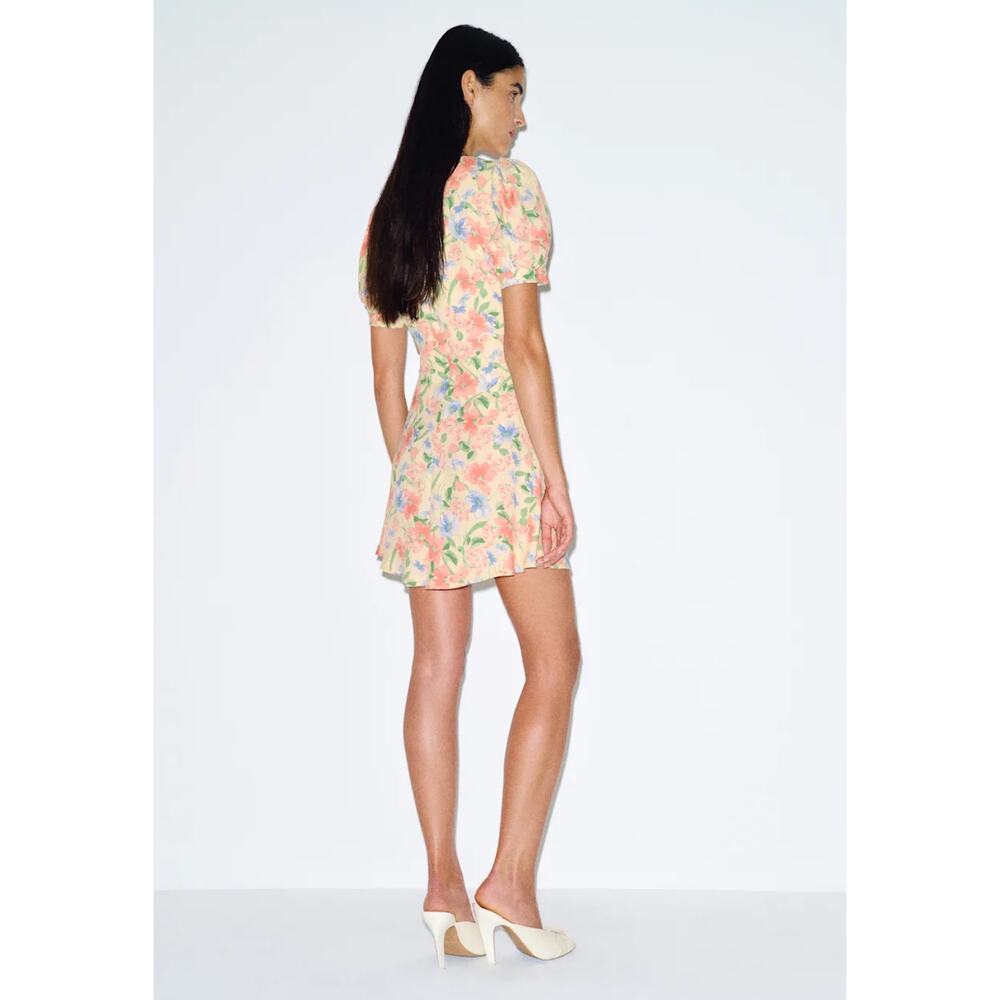 REFORMATION Naira Mini Dress in Spring Fling Size 8 NEW - Picture 2 of 8